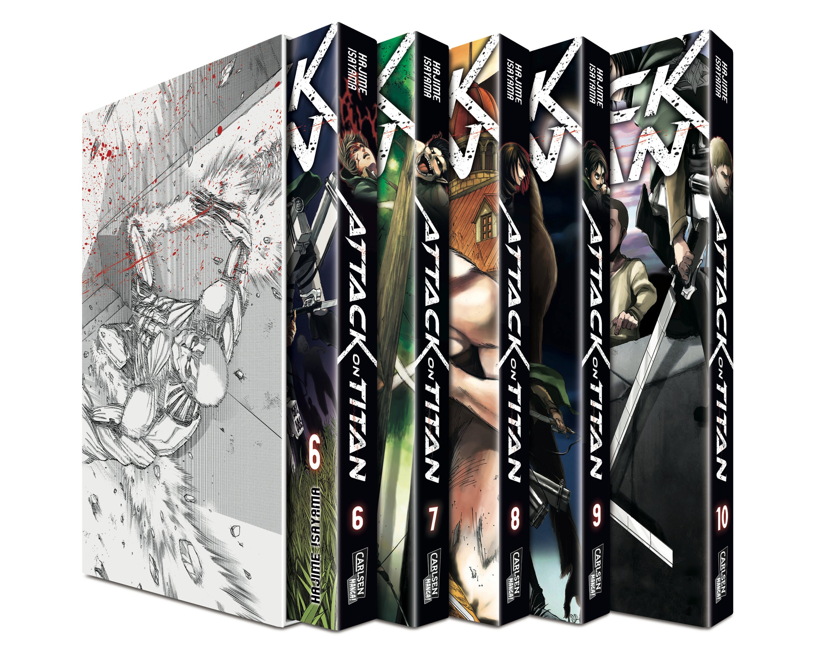 Attack on Titan Box 02, Bände 06-10 im Sammelschuber mit Extra